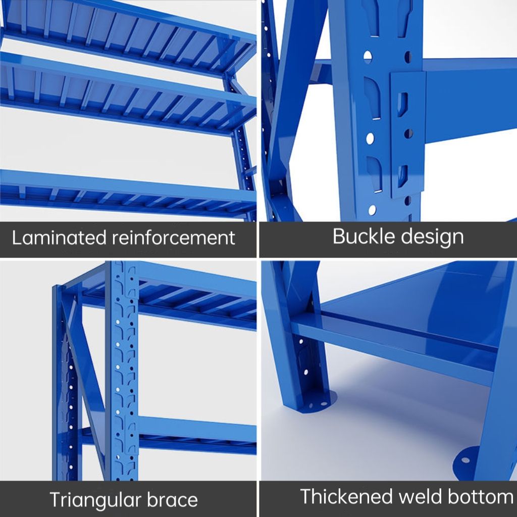 High Performance Boltless Light Storage Warehouse Display Adjustable Shelves
