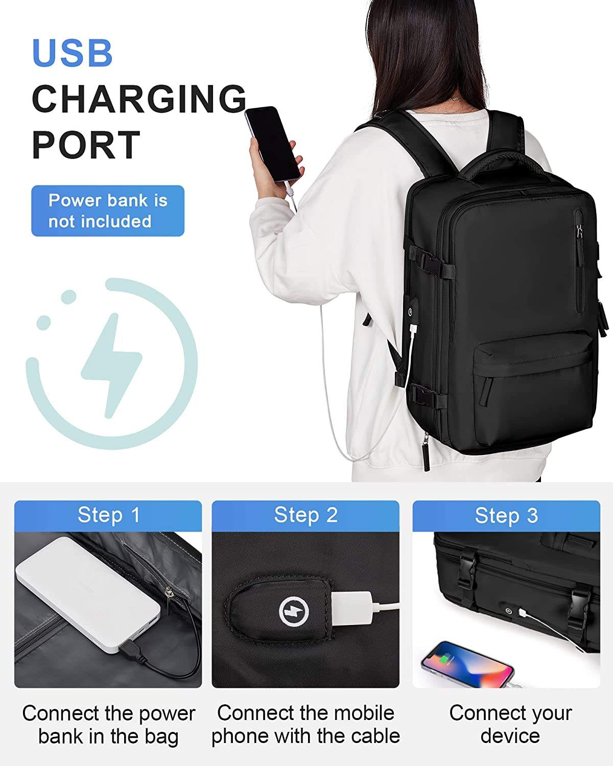 New Design Large Capacity Waterproof 14 Inch Laptop Backpack with Shoe Compartment Casual Daypack Backpacks