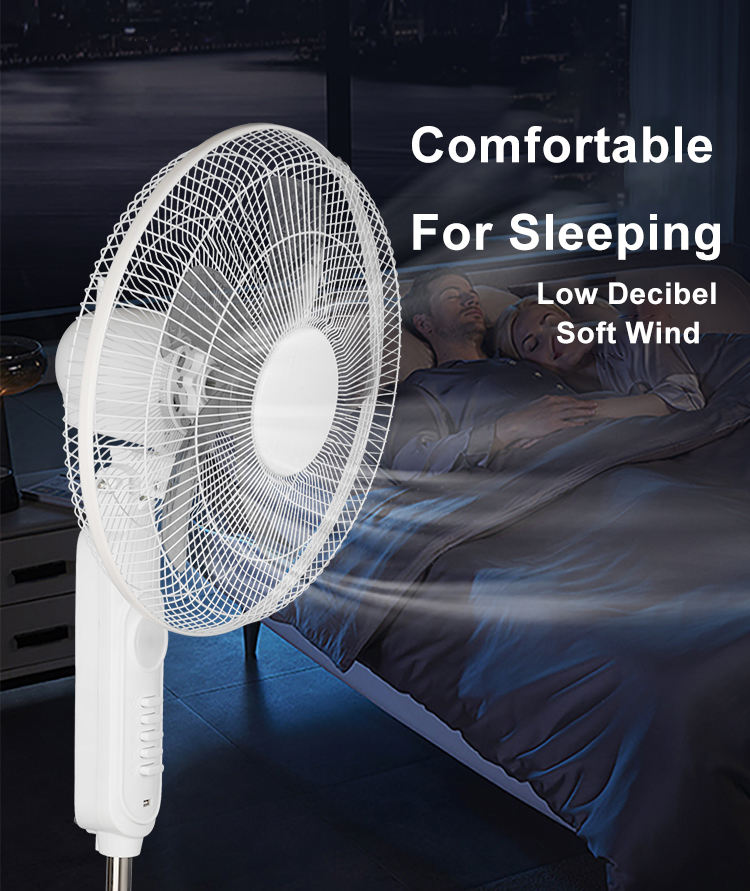Portable Solar Stand Fan for Home and Outdoor Use with Remote Control and Solar Panel Single Wind Speed