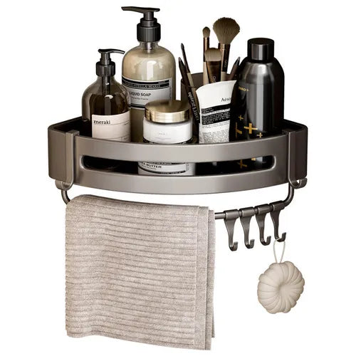 Bathroom triangle shelf nail-free bathroom space aluminum corner shelf wall-mounted