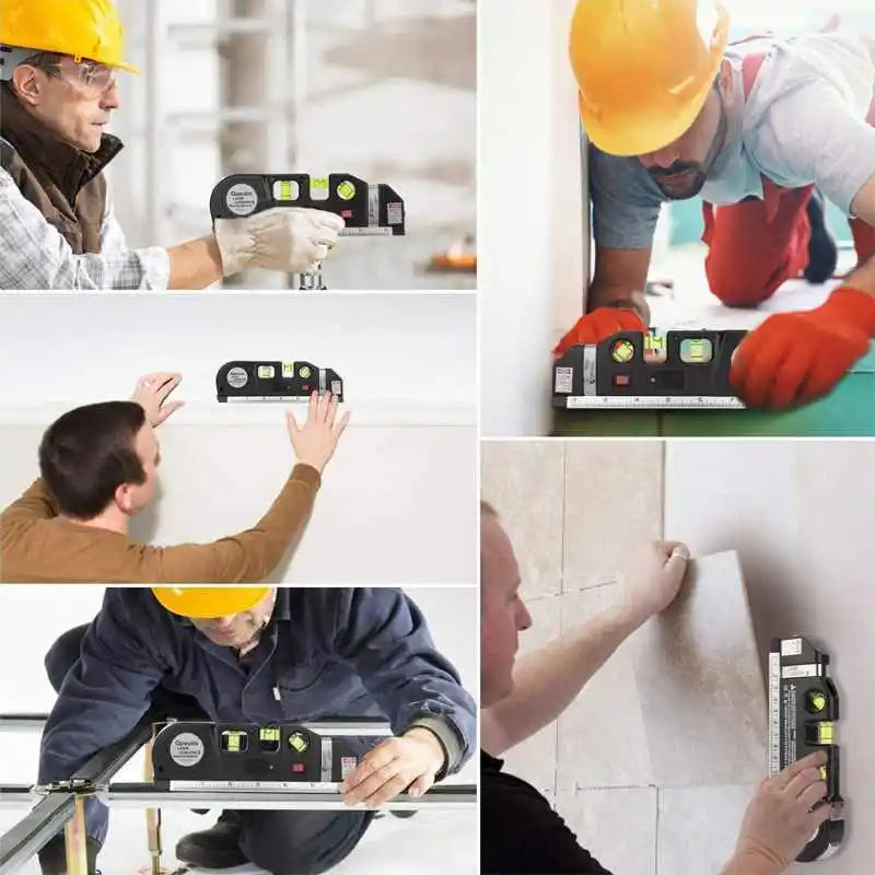 3 in 1 High Precision Measuring Infrared Ruler Level Meter Laser Level Meter Magnetic Base