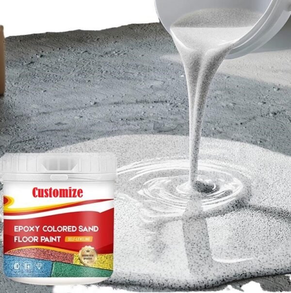 Factory Wholesale High-grade solvent-free self-leveling epoxy colored sand floor coating