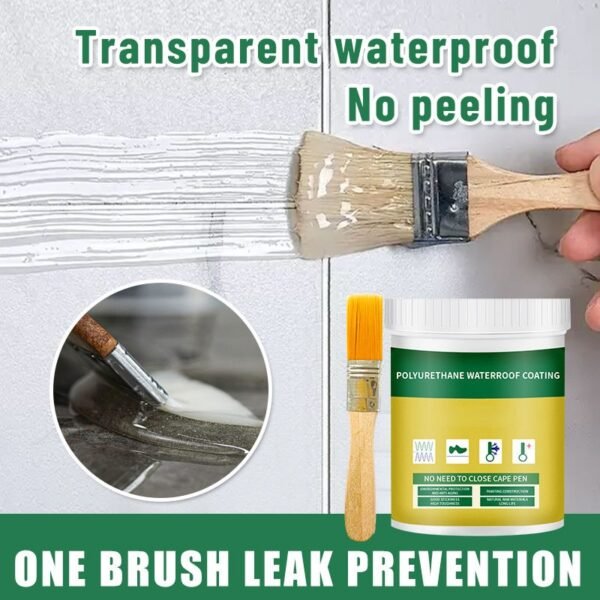 Easy Application Clear Acrylic Anti-Leak Waterproof Sealant Liquid Coating for Exterior Walls Roofs Kitchens Outdoor Spaces