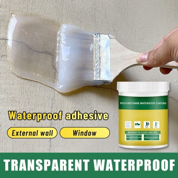 Easy Application Clear Acrylic Anti-Leak Waterproof Sealant Liquid Coating for Exterior Walls Roofs Kitchens Outdoor Spaces